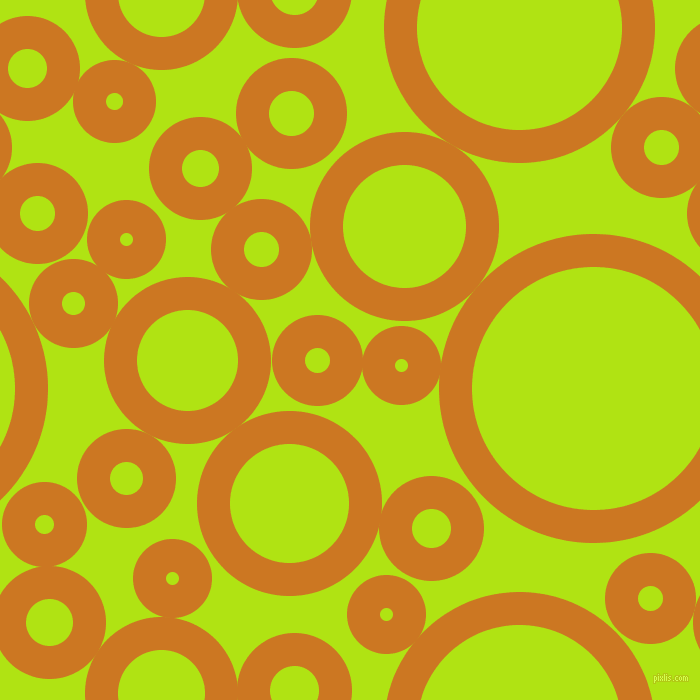 bubbles, circles, sponge, big, medium, small, 33 pixel line width, Ochre and Inch Worm circles bubbles sponge soap seamless tileable