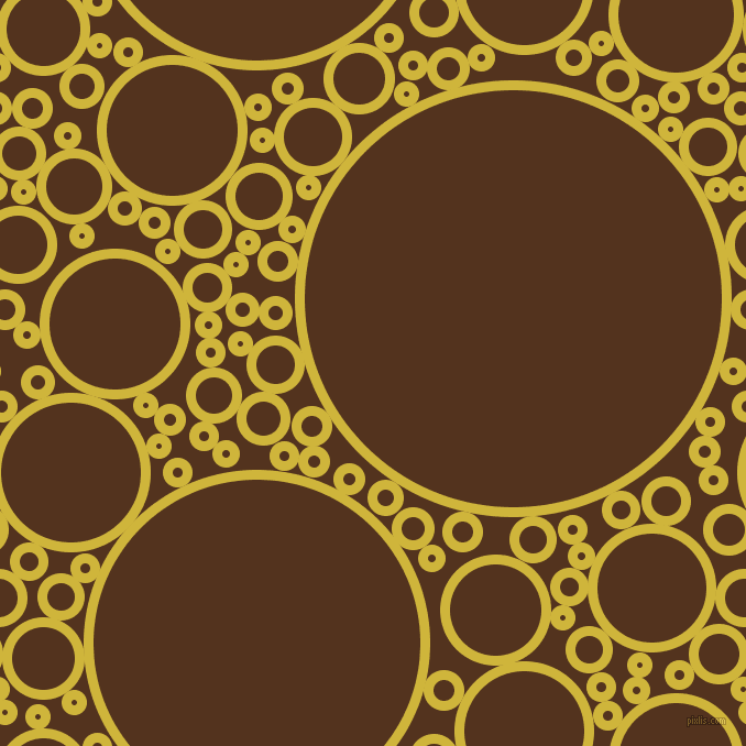 bubbles, circles, sponge, big, medium, small, 9 pixel line width, Old Gold and Brown Bramble circles bubbles sponge soap seamless tileable