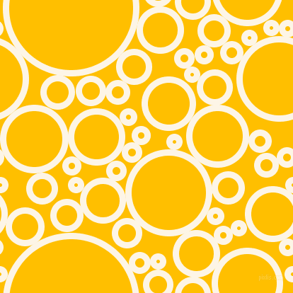 bubbles, circles, sponge, big, medium, small, 9 pixel line width, Old Lace and Amber circles bubbles sponge soap seamless tileable