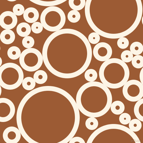 bubbles, circles, sponge, big, medium, small, 17 pixel line width, Old Lace and Indochine circles bubbles sponge soap seamless tileable