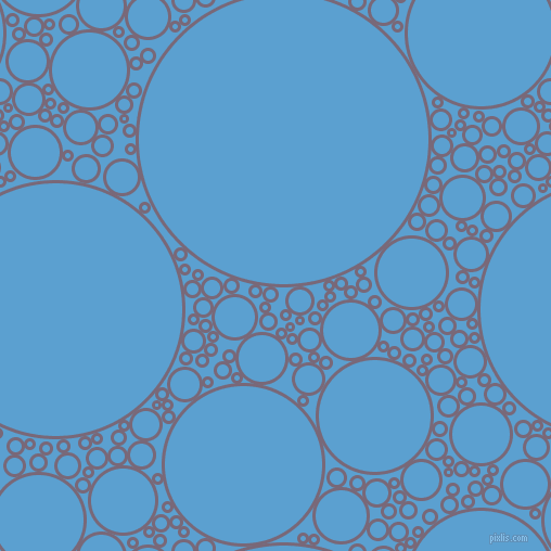 bubbles, circles, sponge, big, medium, small, 3 pixel line width, Old Lavender and Picton Blue circles bubbles sponge soap seamless tileable
