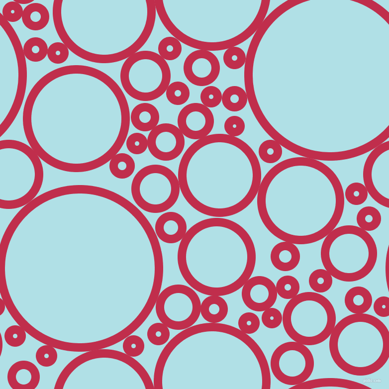 bubbles, circles, sponge, big, medium, small, 17 pixel line width, Old Rose and Powder Blue circles bubbles sponge soap seamless tileable