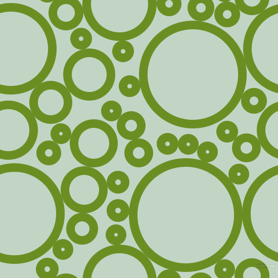 bubbles, circles, sponge, big, medium, small, 17 pixel line width, Olive Drab and Sea Mist circles bubbles sponge soap seamless tileable