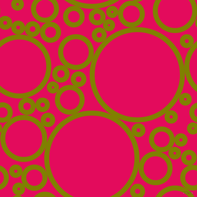 bubbles, circles, sponge, big, medium, small, 17 pixel line width, Olive and Razzmatazz circles bubbles sponge soap seamless tileable