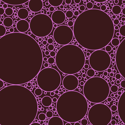 bubbles, circles, sponge, big, medium, small, 2 pixel line width, Orchid and Rustic Red circles bubbles sponge soap seamless tileable