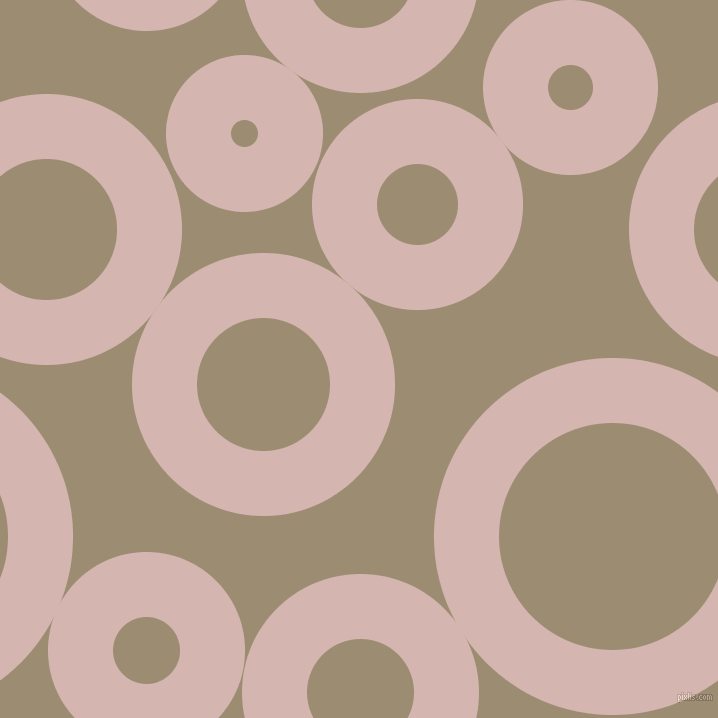 bubbles, circles, sponge, big, medium, small, 65 pixel line width, Oyster Pink and Pale Oyster circles bubbles sponge soap seamless tileable