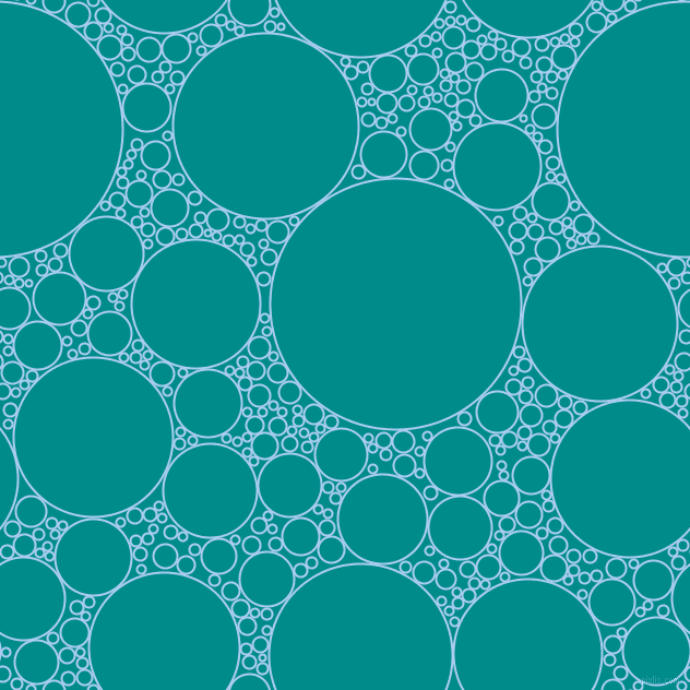 bubbles, circles, sponge, big, medium, small, 2 pixel line width, Pale Cornflower Blue and Dark Cyan circles bubbles sponge soap seamless tileable