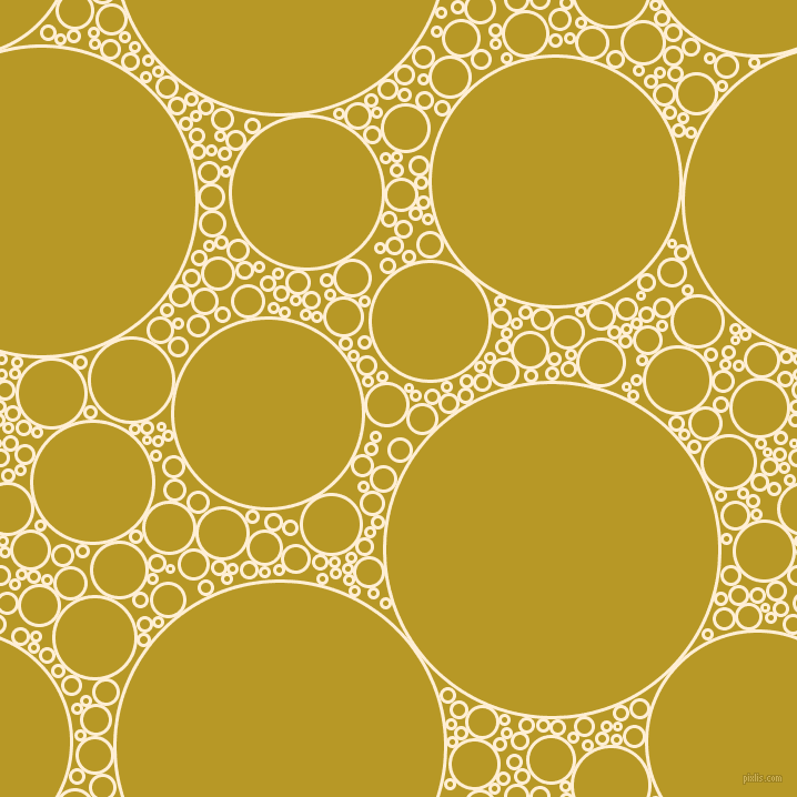 bubbles, circles, sponge, big, medium, small, 3 pixel line width, Papaya Whip and Sahara circles bubbles sponge soap seamless tileable