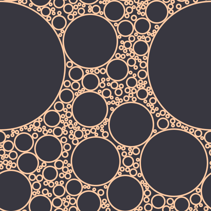 bubbles, circles, sponge, big, medium, small, 5 pixel line width, Peach and Black Marlin circles bubbles sponge soap seamless tileable
