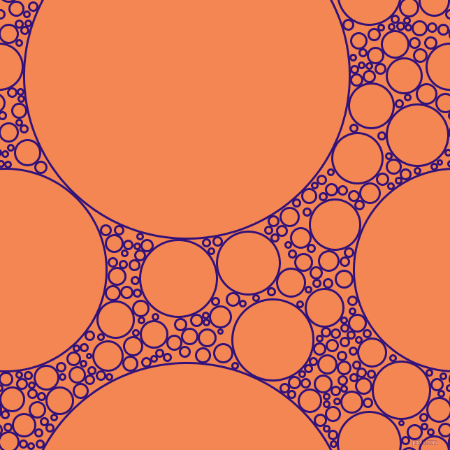bubbles, circles, sponge, big, medium, small, 3 pixel line width, Persian Indigo and Crusta circles bubbles sponge soap seamless tileable