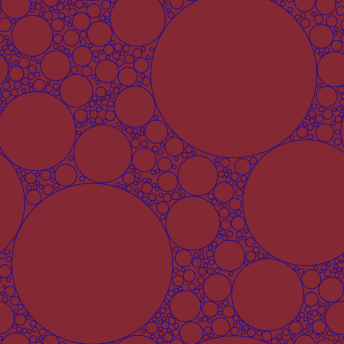bubbles, circles, sponge, big, medium, small, 2 pixel line width, Persian Indigo and Shiraz circles bubbles sponge soap seamless tileable