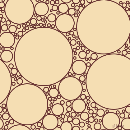 bubbles, circles, sponge, big, medium, small, 3 pixel line width, Persian Plum and Wheat circles bubbles sponge soap seamless tileable