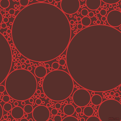 bubbles, circles, sponge, big, medium, small, 3 pixel line width, Persian Red and Moccaccino circles bubbles sponge soap seamless tileable