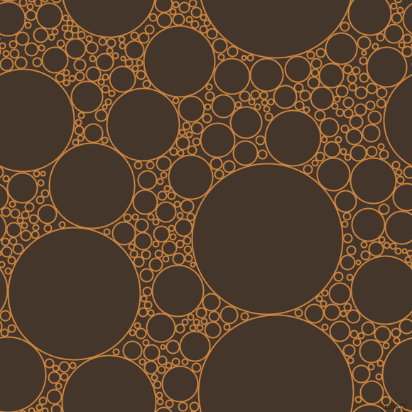 bubbles, circles, sponge, big, medium, small, 2 pixel line width, Peru and Dark Rum circles bubbles sponge soap seamless tileable