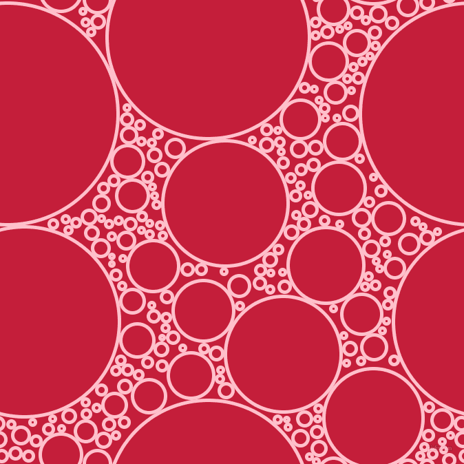 bubbles, circles, sponge, big, medium, small, 5 pixel line width, Pink and Cardinal circles bubbles sponge soap seamless tileable