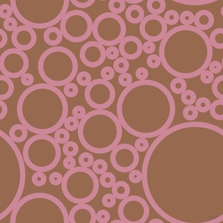 bubbles, circles, sponge, big, medium, small, 17 pixel line width, Puce and Dark Tan circles bubbles sponge soap seamless tileable