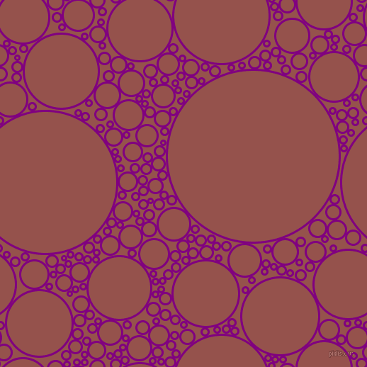 bubbles, circles, sponge, big, medium, small, 3 pixel line width, Purple and Copper Rust circles bubbles sponge soap seamless tileable