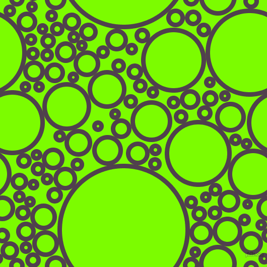 bubbles, circles, sponge, big, medium, small, 9 pixel line width, Purple Taupe and Lawn Green circles bubbles sponge soap seamless tileable