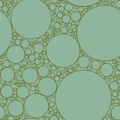bubbles, circles, sponge, big, medium, small, 2 pixel line width, Rain Forest and Summer Green circles bubbles sponge soap seamless tileable