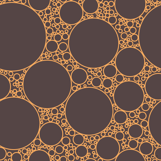 bubbles, circles, sponge, big, medium, small, 3 pixel line width, Rajah and Woody Brown circles bubbles sponge soap seamless tileable