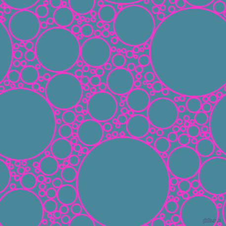 bubbles, circles, sponge, big, medium, small, 3 pixel line width, Razzle Dazzle Rose and Hippie Blue circles bubbles sponge soap seamless tileable