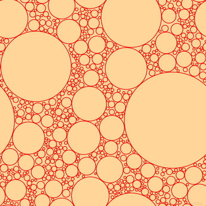 bubbles, circles, sponge, big, medium, small, 2 pixel line width, Red and Caramel circles bubbles sponge soap seamless tileable