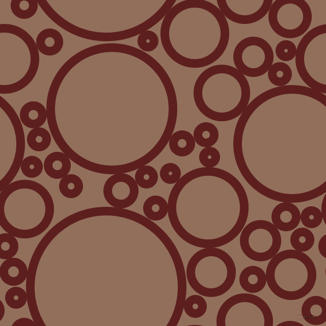 bubbles, circles, sponge, big, medium, small, 17 pixel line width, Red Oxide and Beaver circles bubbles sponge soap seamless tileable