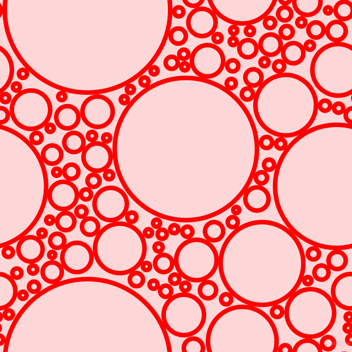 bubbles, circles, sponge, big, medium, small, 9 pixel line width, Red and We Peep circles bubbles sponge soap seamless tileable