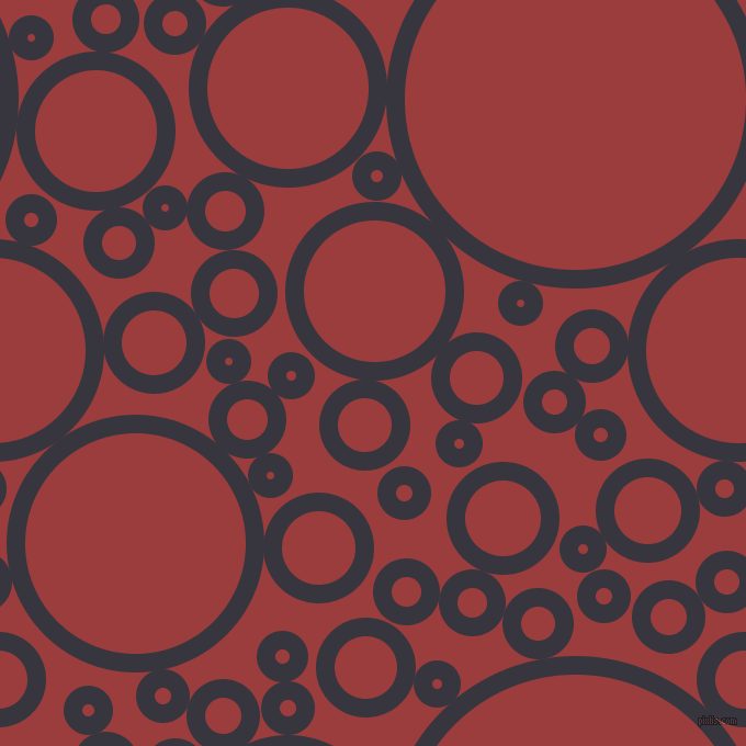 bubbles, circles, sponge, big, medium, small, 17 pixel line width, Revolver and Mexican Red circles bubbles sponge soap seamless tileable