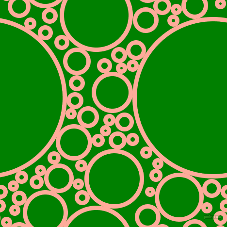 bubbles, circles, sponge, big, medium, small, 9 pixel line width, Rose Bud and Green circles bubbles sponge soap seamless tileable