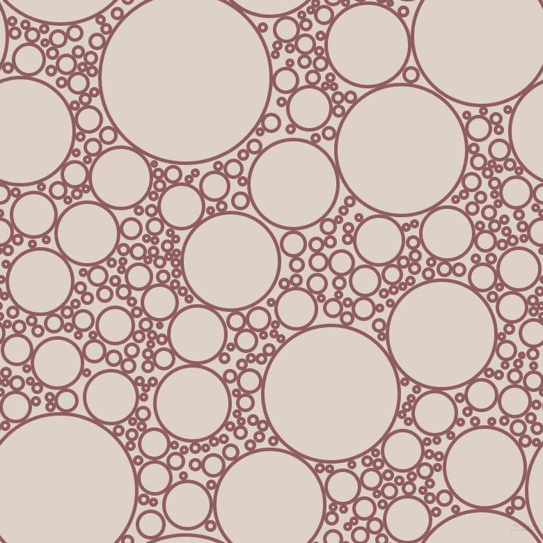 bubbles, circles, sponge, big, medium, small, 5 pixel line width, Rose Taupe and Pearl Bush circles bubbles sponge soap seamless tileable