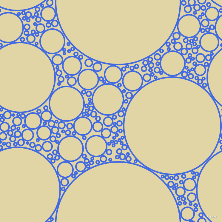 bubbles, circles, sponge, big, medium, small, 5 pixel line width, Royal Blue and Sapling circles bubbles sponge soap seamless tileable