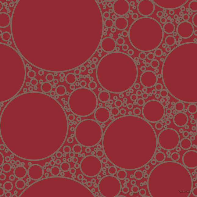 bubbles, circles, sponge, big, medium, small, 5 pixel line width, Russett and Bright Red circles bubbles sponge soap seamless tileable