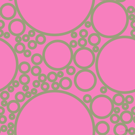 bubbles, circles, sponge, big, medium, small, 9 pixel line width, Sage and Persian Pink circles bubbles sponge soap seamless tileable