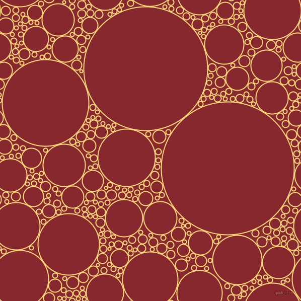 bubbles, circles, sponge, big, medium, small, 2 pixel line width, Salomie and Flame Red circles bubbles sponge soap seamless tileable