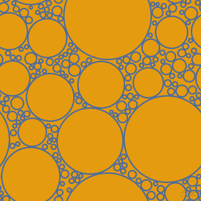 bubbles, circles, sponge, big, medium, small, 3 pixel line width, San Marino and Gamboge circles bubbles sponge soap seamless tileable
