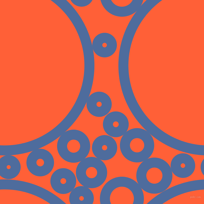 bubbles, circles, sponge, big, medium, small, 33 pixel line width, San Marino and Outrageous Orange circles bubbles sponge soap seamless tileable