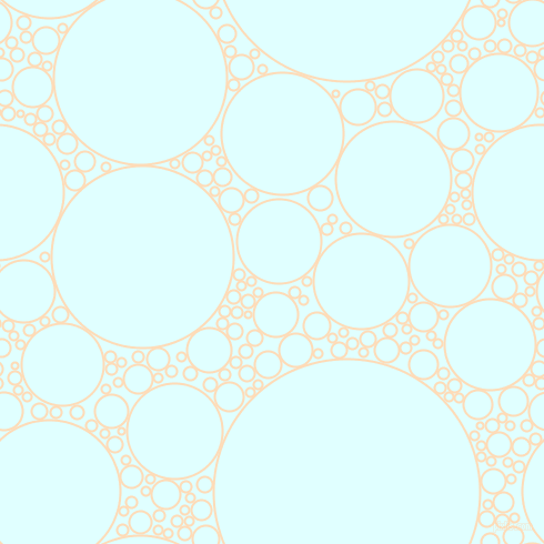 bubbles, circles, sponge, big, medium, small, 2 pixel line width, Sandy Beach and Light Cyan circles bubbles sponge soap seamless tileable