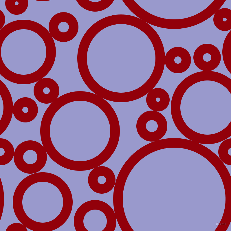 bubbles, circles, sponge, big, medium, small, 33 pixel line width, Sangria and Blue Bell circles bubbles sponge soap seamless tileable