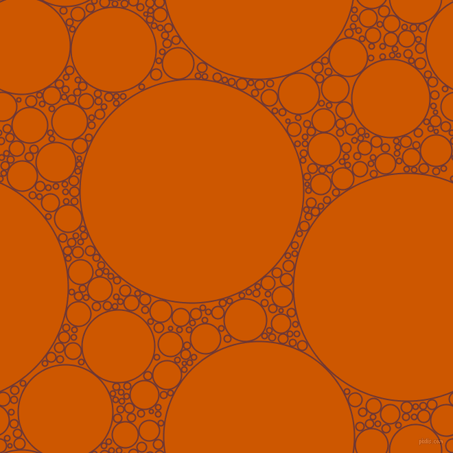 bubbles, circles, sponge, big, medium, small, 2 pixel line width, Sanguine Brown and Tenne Tawny circles bubbles sponge soap seamless tileable