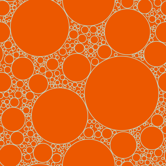 bubbles, circles, sponge, big, medium, small, 2 pixel line width, Sea Mist and Persimmon circles bubbles sponge soap seamless tileable