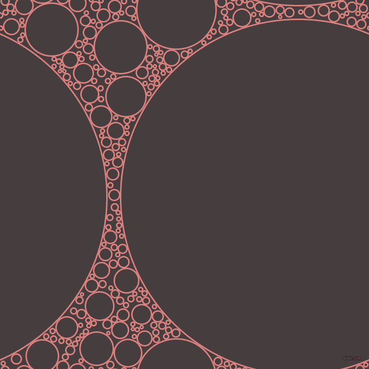 bubbles, circles, sponge, big, medium, small, 3 pixel line width, Sea Pink and Jon circles bubbles sponge soap seamless tileable