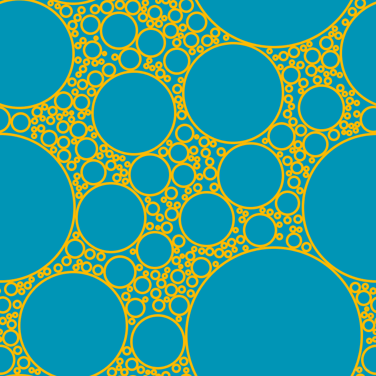 bubbles, circles, sponge, big, medium, small, 5 pixel line width, Selective Yellow and Bondi Blue circles bubbles sponge soap seamless tileable