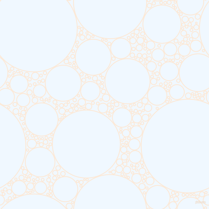 bubbles, circles, sponge, big, medium, small, 3 pixel line width, Serenade and Alice Blue circles bubbles sponge soap seamless tileable