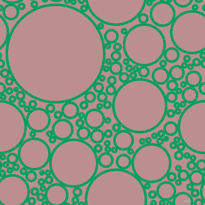 bubbles, circles, sponge, big, medium, small, 5 pixel line width, Shamrock Green and Rosy Brown circles bubbles sponge soap seamless tileable