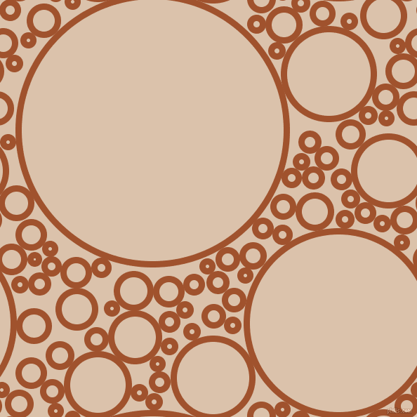 bubbles, circles, sponge, big, medium, small, 9 pixel line width, Sienna and Bone circles bubbles sponge soap seamless tileable