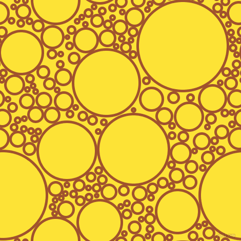 bubbles, circles, sponge, big, medium, small, 5 pixel line width, Sienna and Gorse circles bubbles sponge soap seamless tileable