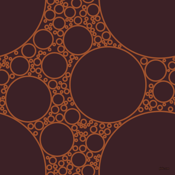 bubbles, circles, sponge, big, medium, small, 5 pixel line width, Sienna and Temptress circles bubbles sponge soap seamless tileable