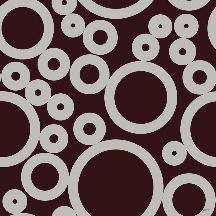bubbles, circles, sponge, big, medium, small, 33 pixel line width, Silver Sand and Seal Brown circles bubbles sponge soap seamless tileable