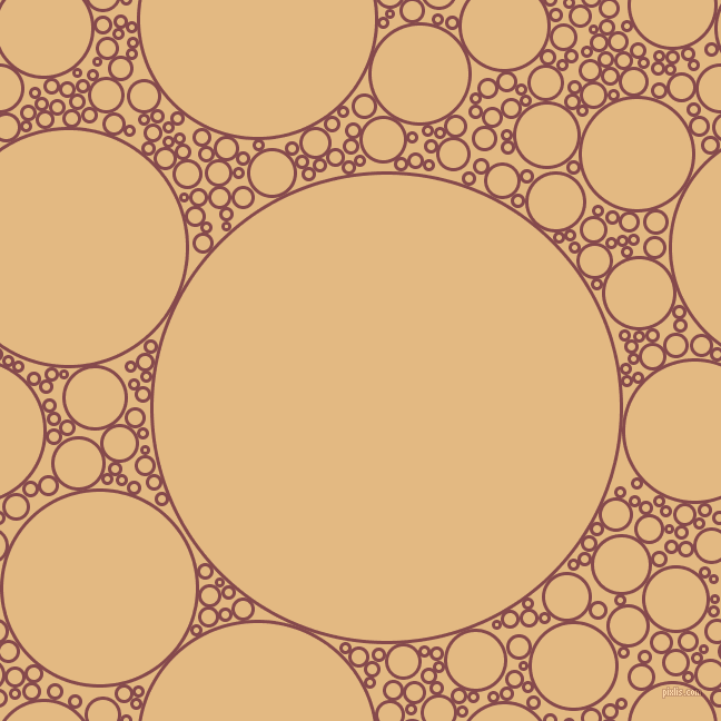 bubbles, circles, sponge, big, medium, small, 3 pixel line width, Solid Pink and Maize circles bubbles sponge soap seamless tileable